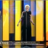 Sanremo 2013, il look  di Malika Ayane cambia poco nel look, il make up concentrato sulla bocca 