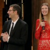 Sanremo 2013, Bianca Balti versione rosso fuoco