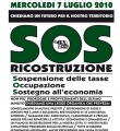 Sos: gli aquilani tornano nella capitale