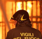 Incendio nel pescarese, ferito un uomo