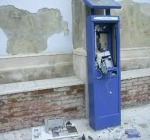 Parcometro scassinato - foto di repertorio