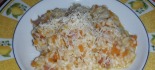 Risotto con zucca, speck e stracchino