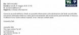 La foto della mail inviata al Tesoro