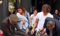 Belen Rodriguez, Stefano De Martino e Santiago