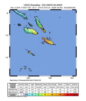 Terremoto magnitudo 7.8 alle Isole Salomone, allarme tsunami fino alle Hawaii