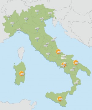 Primi giorni di febbraio, nuvolosità diffusa con piogge, in attenuazione da domenica