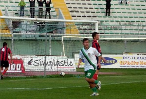 Riccardo Berardino, suo il gol del primo vantaggio neroverde