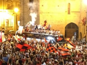 Il Pullman che ha riportato a casa gli eroi