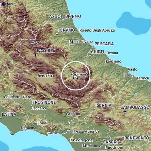 Trema la terra in valle Peligna: scossa del 2.6