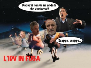 L'IDV in fuga, al cinema... no all'Aquila!!!