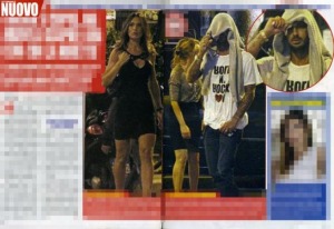 Nicole Minetti e Fabrizio Corona paparazzati insieme