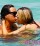 Rita Rusic in spiaggia a Miami con il fidanzato
