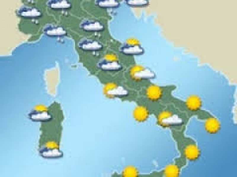 Meteo, Italia divisa in due, pioggia al nord, sole al centrosud Meteo