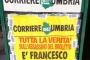 Epic Fail del Corriere dell'Umbria nel manifesto di questa mattina, accostati strage e Papa