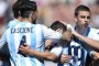 La gioia dei giocatori dopo il gol di Caprari