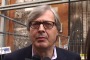 Sgarbi a L'Aquila: "Ricostruita nel 2018? Forse entro il 2025, a dire la data mi sento già morto"