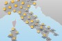 Il tempo: settimana di nubi e piogge, migliora nel weekend