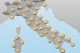 Il tempo, domani nubi e schiarite su tutta la Penisola