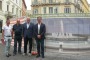 L'inaugurazione del cantiere della fontana in piazza Valignani