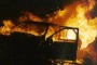Auto in fiamme