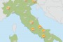 Nord Italia con cielo nuvoloso e nebbie sulle pianure, serene e gelo notturno nel centro sud