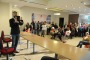 Biblioteca con testi che parlano del territorio, nel comitato elettorale di Americo Di Benedetto