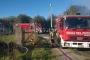 Principio d'incendio a Carapollo, il pronto intervento dei Vigili salva il canile