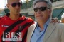 Guglielmo con suo padre, Franco Maio
