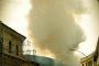 Incendio pineta di Roio: evacuate abitazioni a causa del fumo
