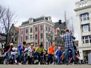 Flashmob in Amsterdam 