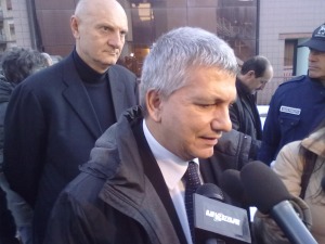 Nichi Vendola all'Aquila 
