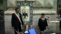 Massimo Cialente e Stefania Pezzopane - carriole