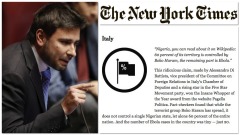 Alessandro Di Battista M5S sul New York Time