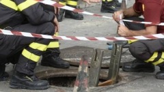 Vigili del fuoco a lavoro