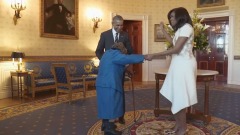 Virginia McLaurin Con Presidente Obama e first lady Michelle