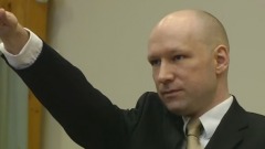 Breivik, il saluto nazista in aula