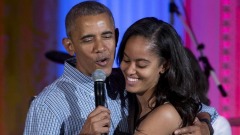 Barack Obama E La Figlia Malia