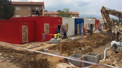 La nuova scuola di Amatrice nella frazione di Villa San Cipriano