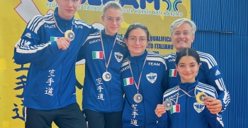Da sinistra a destra: Bartolini F., Di Giacomantonio A., Spera S., Arnone B, Marenna A.