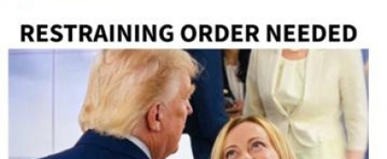 il meme di Trump con Meloni