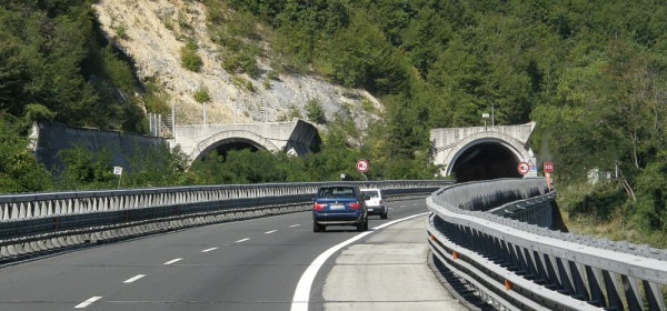 Un tratto dell'autostrada A24