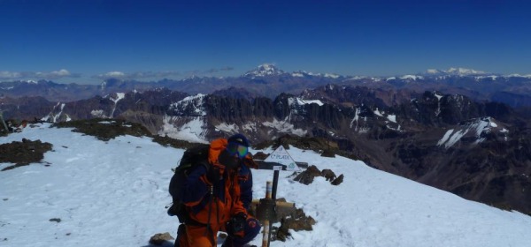 Mario sui 6 mila del Cerro Plata