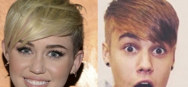 Miley Cyrus e Justin Bieber