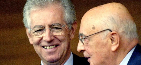 Mario Monti e Giorgio Napolitano