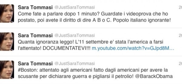 Sara Tommasi twitter