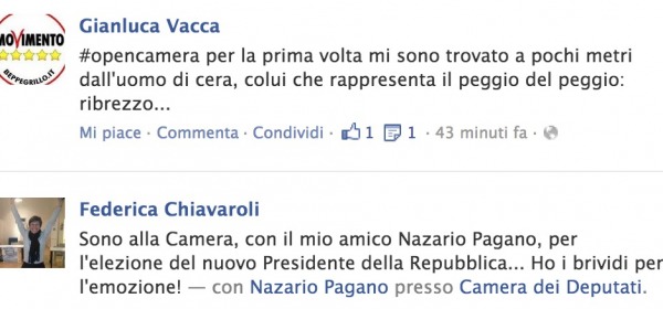 Vacca e Chiavaroli su facebook