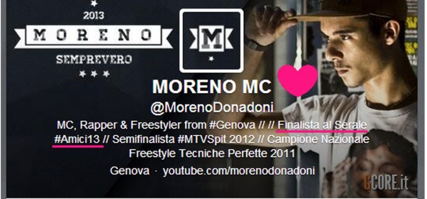 Moreno MC - Amici 2013