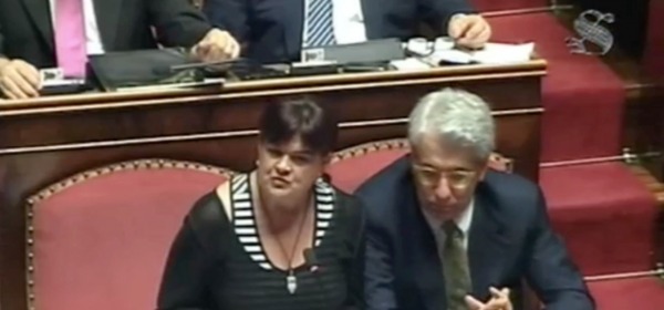 Stefania Pezzopane aula senato