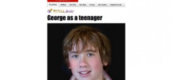 Il viso di George così come potrebbe essere a 14 anni