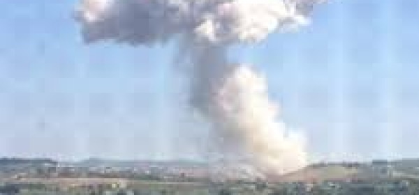 L'esplosione della fabbrica a Villa Cipressi
